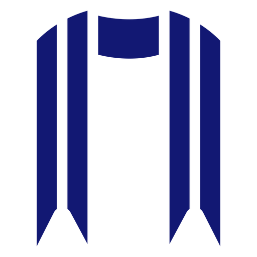 Graduation sash icon blue PNG Design