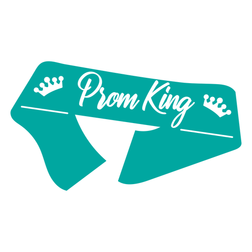 Prom king blue sash PNG Design