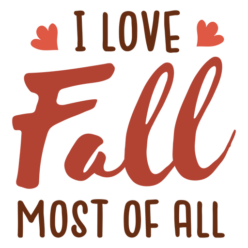 I love fall most of all  PNG Design