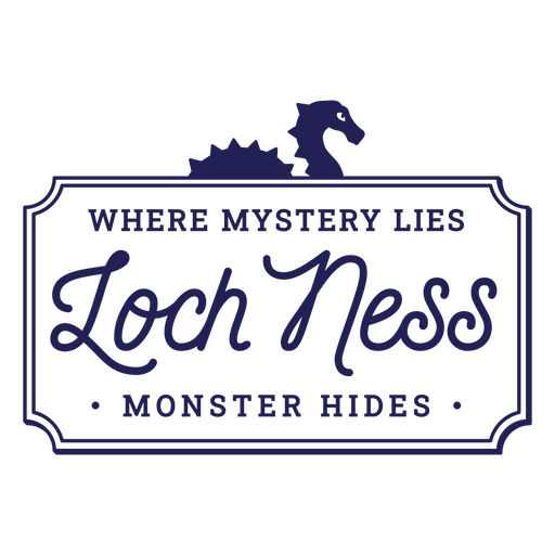 Mystery lies loch ness PNG Design