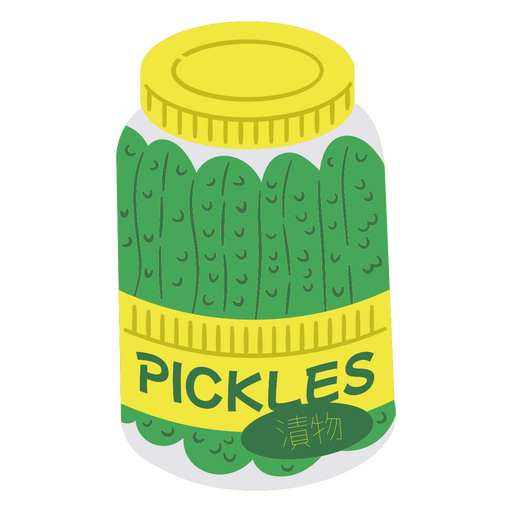 Pickles jar design PNG Design