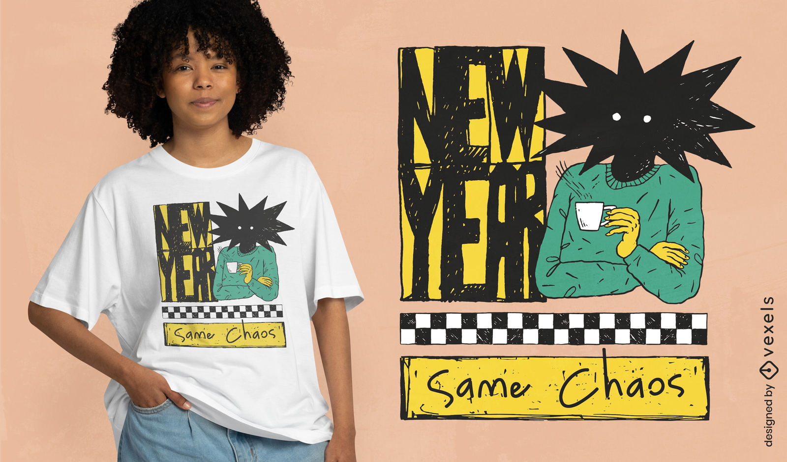 New year same chaos t-shirt design