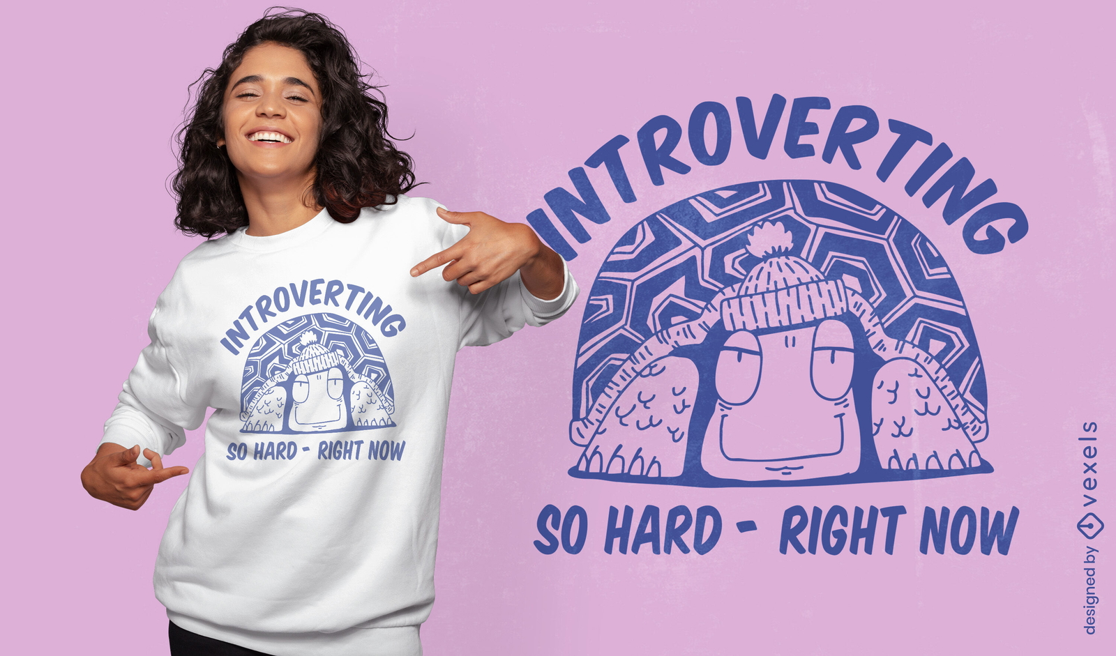 Introverting t-shirt design