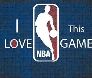 Preview wallpaper blue, nba, background, basketball, logo