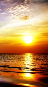 Preview wallpaper sea, sunset, landscape