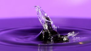 Preview wallpaper splash, spray, water, purple