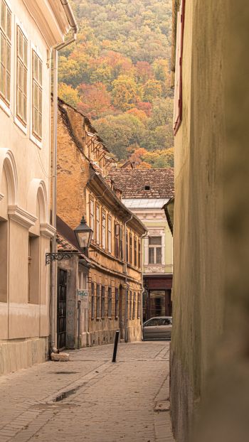 Old center, Brasov, Romania Wallpaper 750x1334