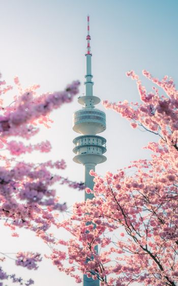 olympic tower, Germany Wallpaper 1200x1920