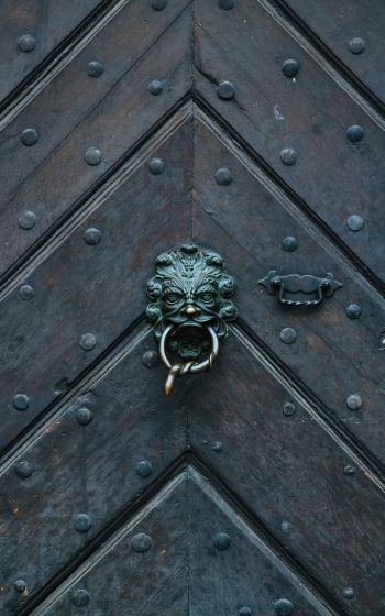 Nuremberg, Germany, wooden gate Wallpaper 1200x1920