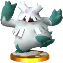 Trofeo de Abomasnow en SSB4 para Nintendo 3DS.