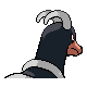 Imagen posterior de Houndoom hembra en la cuarta generación