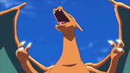 Charizard usando cuchillada.