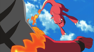 Charmeleon usando movimiento sísmico.