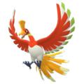 Imagen de Ho-Oh en Pokémon Diamante Brillante y Pokémon Perla Reluciente