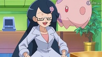 La profesora Fennel/Oryza de Unova/Teselia de el anime.