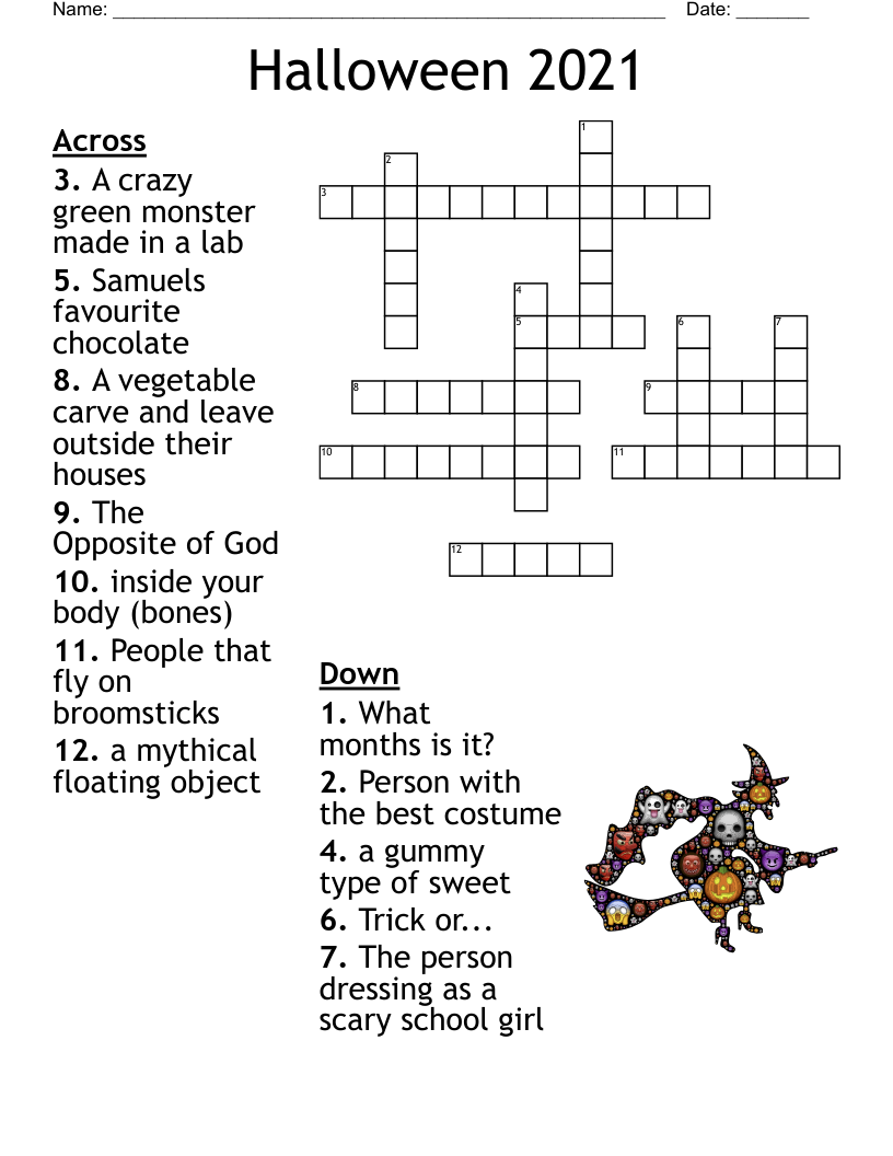 Halloween 2021 Crossword