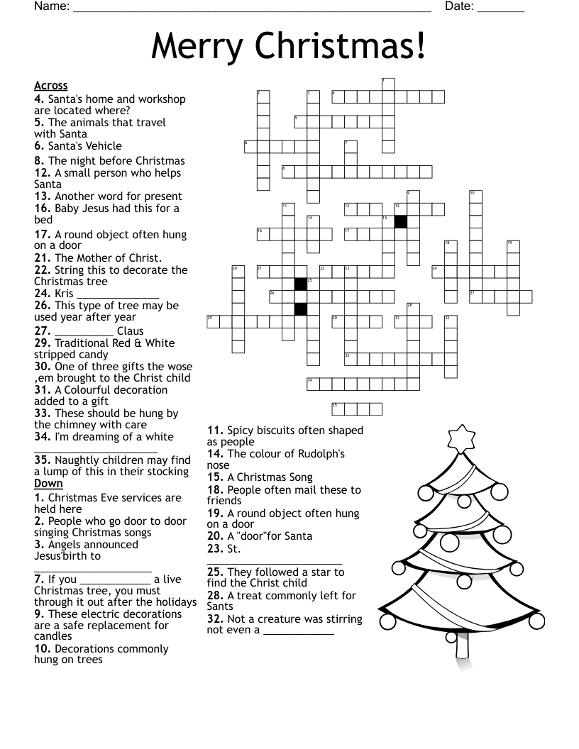 Merry Christmas! Crossword