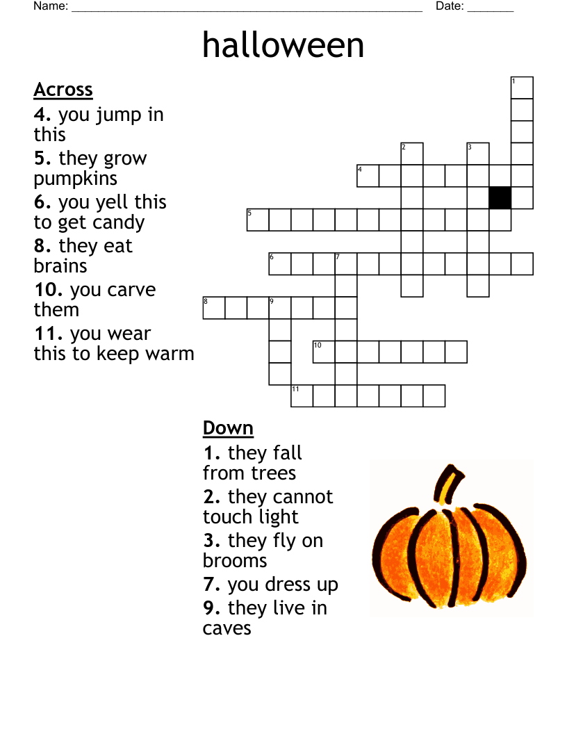 halloween Crossword