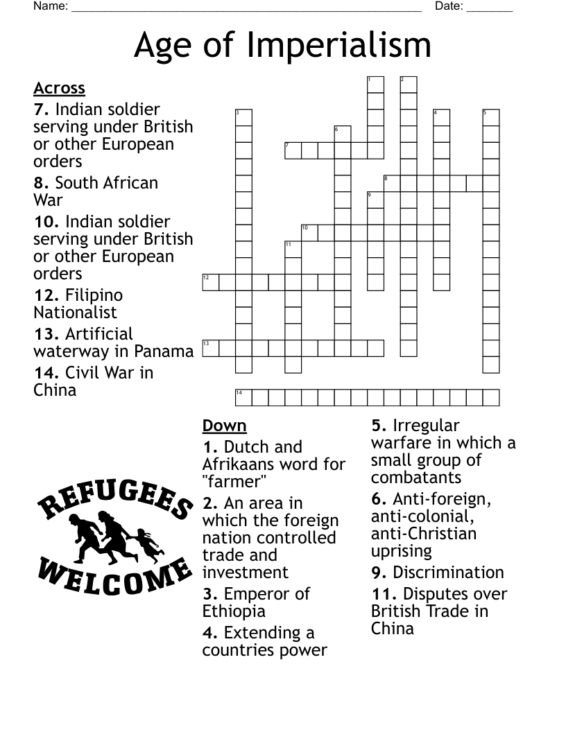 Age of Imperialism Crossword