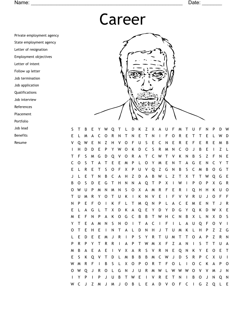 Career Word Search