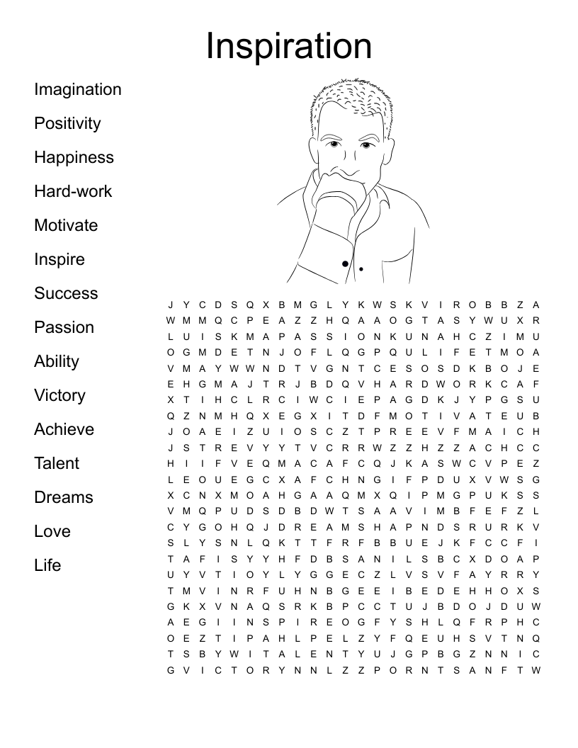 Inspiration  Word Search