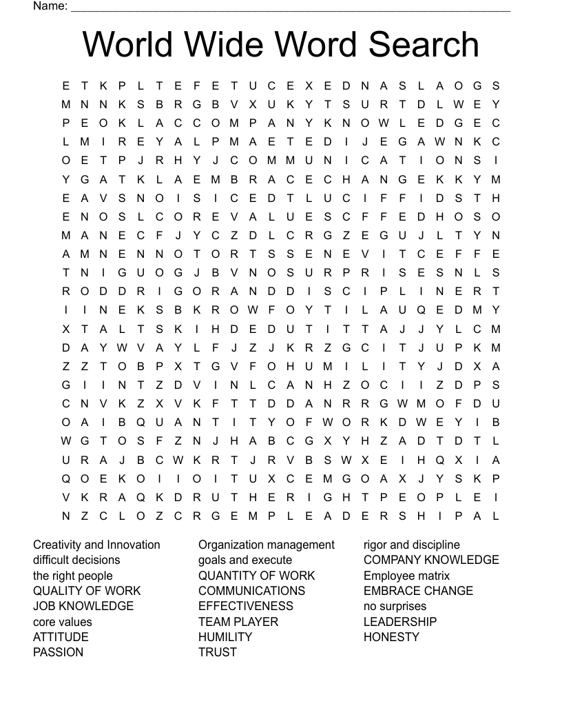 World Wide Word Search - WordMint