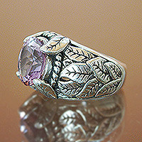 Amethyst solitaire ring, Spring