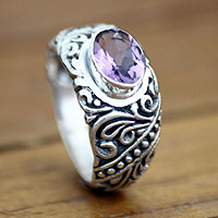 Amethyst solitaire ring, Java Legacy