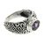 Amethyst solitaire ring, 'Java Legacy' - Sterling Silver and Amethyst Ring