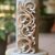 Wood wall panel, 'Gentle Fern' - Hand Carved Wood Wall Panel with Fern Motif from Bali