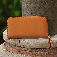 Leather clutch, Polosan Sunrise