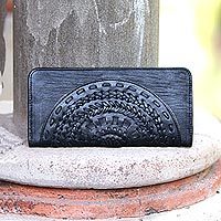 Leather clutch, Wulan Black