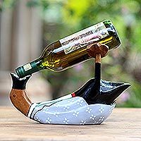 Wood bottle holder, Gentlemans Choice