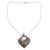 Sterling silver pendant necklace, 'Mighty Heart' - Sterling Silver Necklace Indian Ethnic Jewelry