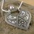 Sterling silver pendant necklace, 'Mighty Heart' - Sterling Silver Necklace Indian Ethnic Jewelry