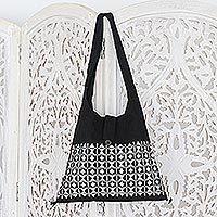 Cotton sling tote, Diamond Light