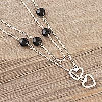 Onyx station necklace, True Romance