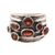 Garnet cocktail ring, 'Scarlet Passion' - Faceted Garnet Cocktail Ring from India