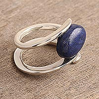 Lapis lazuli cocktail ring, Lapis Glory