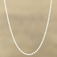 Sterling silver chain necklace, Simple Appeal