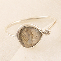 Labradorite cocktail ring, Storm Queen