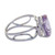 Amethyst cocktail ring, 'Violet Spirit' - Brazilian Amethyst and Rhodium Plated Sterling Silver Ring