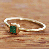 Emerald solitaire ring, Topkapi Treasure