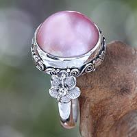 Pearl flower ring, Love Moon