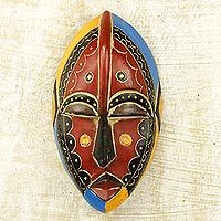 African wood mask, Uzoma