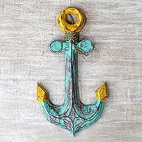 Wood wall art, Anchors Aweigh