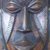 Akan wood mask, 'Warrior's Bravery' - Hand Made Wood Mask