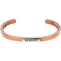 Copper cuff bracelet, Sisters Forever