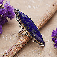 Lapis lazuli cocktail ring, Royal Spell