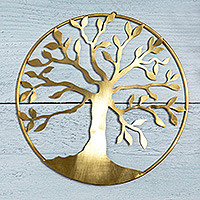 Brass wall art, Noble Tree of Life